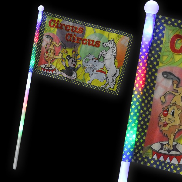 LED Fahne "Circus Tiere" 