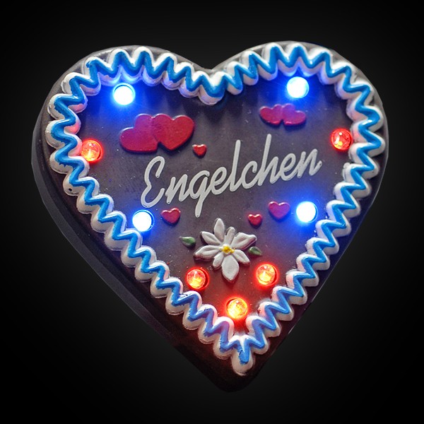 LED Lebkuchenherz "Engelchen"