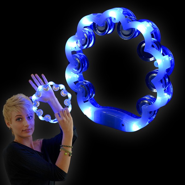 LED Schellenkranz 360° "Milky Weiß/Blau" 