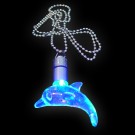 LED Power Light Halskette "Delfin Blau"