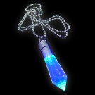 LED Power Light Halskette "Tropfen Blau"