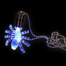 LED Power Light Halskette "Spinne Blau"