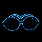 EL Neon Brille Disc "Blau"
