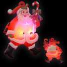 LED Gummi Anstecker "Weihnachtsmann"