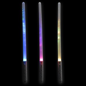 LED Glasfaser Zauberstab "Regenbogen" 