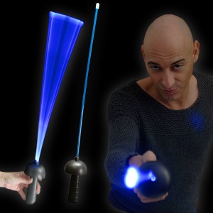 LED Laser Degen "Black Edition Blau"