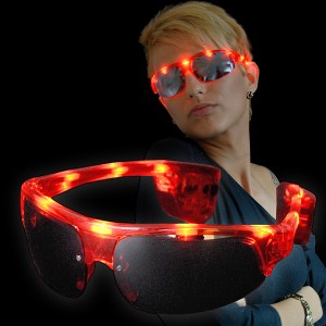 LED Trend Brille Sport "Rot"