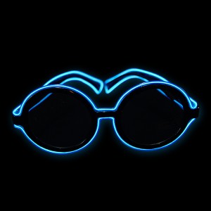 EL Neon Brille Disc "Blau"