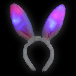 LED Haarreif Plüsch Bunny "Pink"