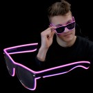 EL Neon Glasses "Beam Pink"