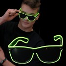 EL Neon Glasses "Beam Green"