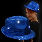 LED Sequin Hat "Blue"