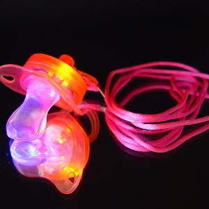 LED Blinking Pacifier "Pink"