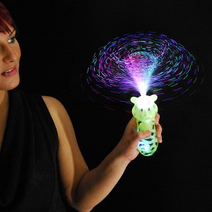 LED Magic Stick Bonbon Spinner Rainbow "Tiger"