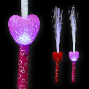 LED Magic Stick Rainbow "Shiny Folk Heart"