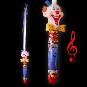 LED Magic Stick Rainbow "Clown With Sound"