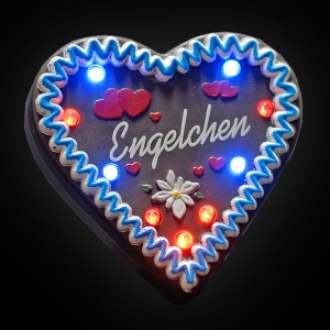LED Gingerbread Heart "Engelchen"