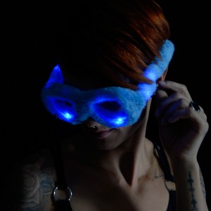 LED Glasses Party Plush "Blue"