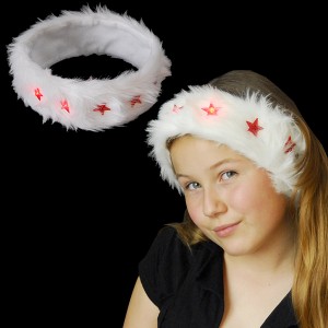 Santa Headband "Cloudlet With 5 Red Stars"