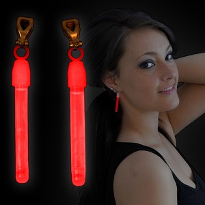 Miracle Of The Light / Clip On Earrings "Red"