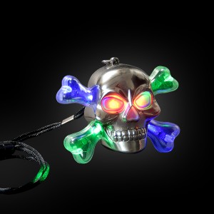 LED Halloween Necklace "Skull"