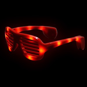 LED Glasses "Neon Pogo Red"