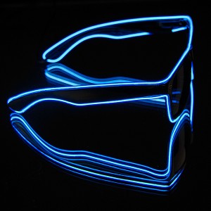 EL Neon Glasses "Beam Blue"