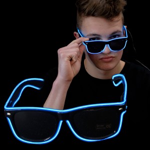 EL Neon Glasses "Beam Blue"