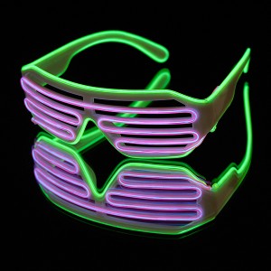 EL Neon Glasses "Jail Green/Pink"