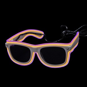 EL Neon Glasses Double Trouble "Yellow/Purple"