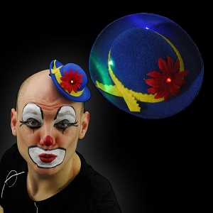 LED Mini Bowler Clown "Blue"