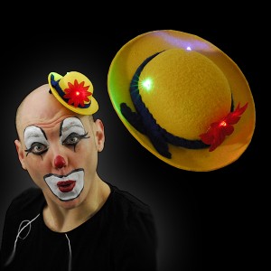 LED Mini Bowler Clown "Yellow"