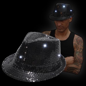 LED Sequin Hat "Black"