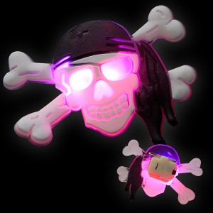 LED Jelly Button "Skull Sailor"