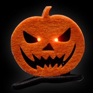 LED Halloween Hairclip "Pumpkin"